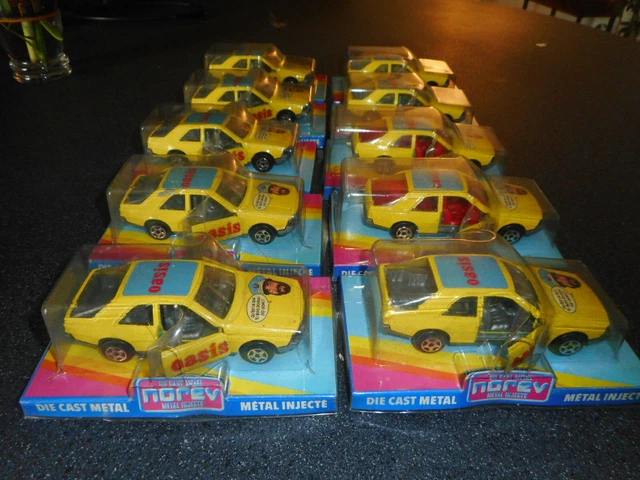 NOREV  ancien ,  lot de 10 jet car RENAULT FUEGO publicitaires  OASIS 1 43
