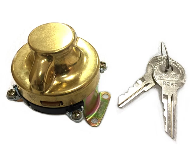 HARLEY DAVIDSON IGNITION switch. Brass 5 terminal 19361947 EL FL WL UL