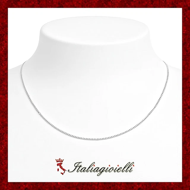 Collana In Argento (925) Con Catena Veneziana – 40 Centimetri - Foto 12