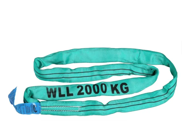 Imbracatura rotonda 2t nastro di sollevamento lunghezza 1 m verde RS21J imbracatura antiscivolo 02116