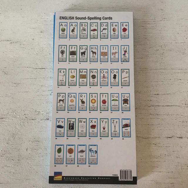 BENCHMARK ADVANCE ENGLISH Sound-Spelling Cards - Includes Priority ...
