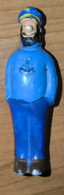 Figurine Tintin Vintage - Rare - Gilet Bleu - Occasion - Bon état Général