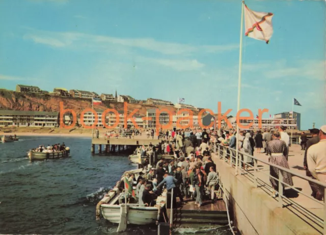 Alte AK/Vintage postcard: HELGOLAND | Landungsbrücke  (ca. 1960er Jahre)