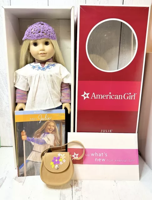 American Girl Doll JULIE ALBRIGHT Doll W/Original Box & MEET OUTFIT. RETIRED!