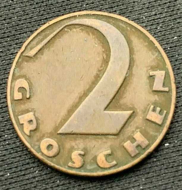 1926 Austria 2 Groschen Coin Bronze XF   Franz Joseph     #K212