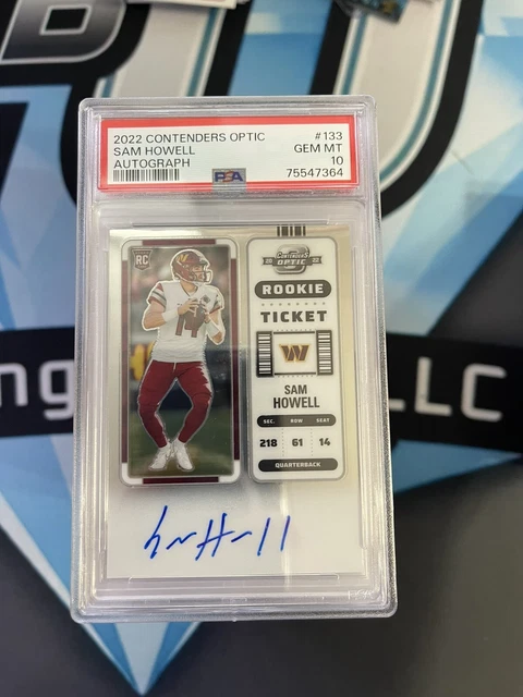 2022 Panini Contenders Optic Sam Howell RC Auto PSA 10 Gem Mint #133 HM