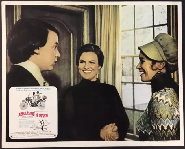 Vivian Pickles Ellen Geer Bud Cort HAROLD AND MAUDE 1971 Mex.lobby card 1718