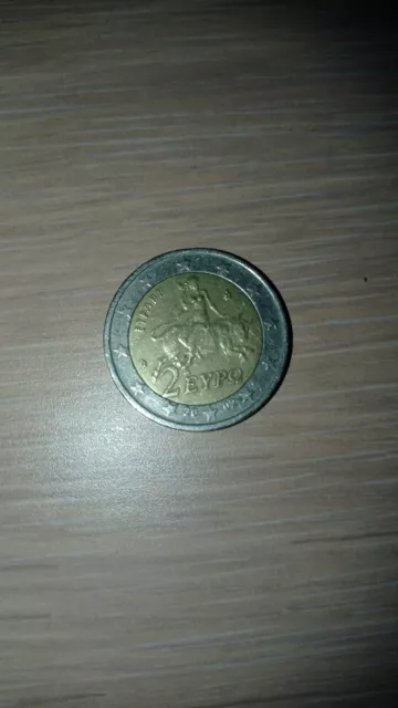 Moneda De Dos Euros "Grecia". Año 2002.