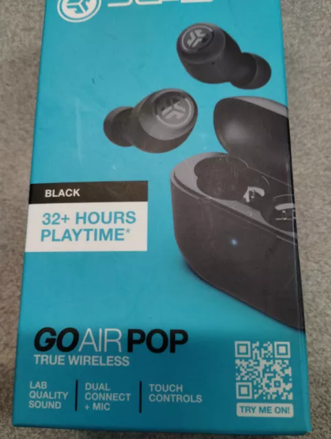 JLab Go Air POP True Wireless Bluetooth Earbuds Headphones (B)