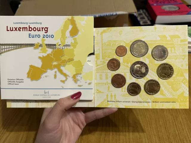 Luxemburgo Euro Set Serie 9 Monedas 2010 Brilliant Uncirculated Q6