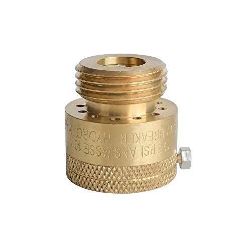 VACUUM BREAKER VALVE,HOSE Bib Backflow Preventer, 3/4 Inch, Brass