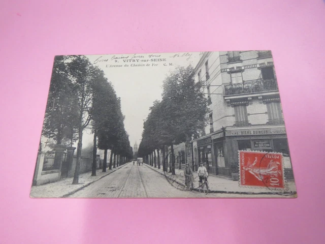 30001 Carte Postale 94 Vitry Sur Seine L Avenue Du Chemin De Fer