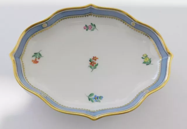 Kleines Schälchen Augarten Wien Dekor 6000 Biedermeier Blümchen 12,2x9,3cm