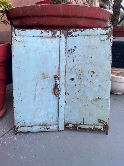 Ancient Old Wooden Blue Painted Indian Old House Window Rare Door Without Frame 6