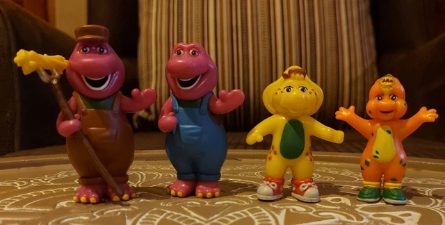 BARNEY THE DINOSAUR & Friends Figures. Barney Bj & Riff. Lyons 2007 £14 ...