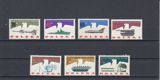Polen 1963 J.  Satz MiNr. 1425-1432 MNH (**)