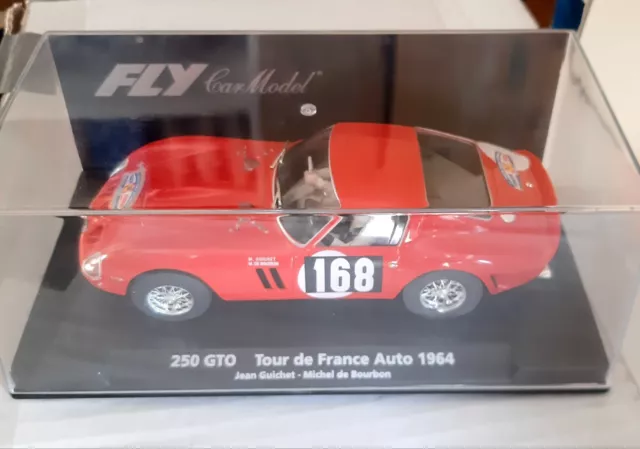 Fly Ferrari 250 GTO #168 Tour de France Auto 1964 Guichet- Bourbon Slot Car