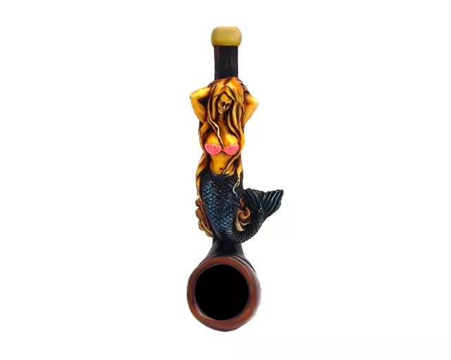 Mermaid Handmade Tobacco Smoking Mini Hand Pipe Sexy Siren Sea Shell Ocean Beach