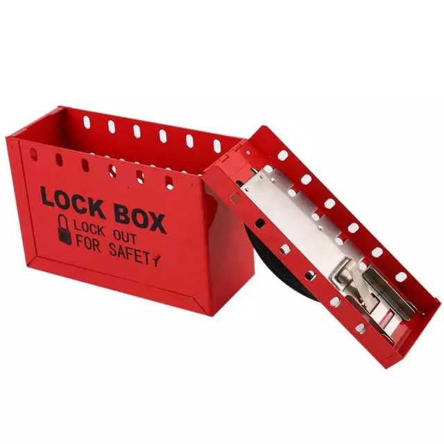 Loto Box Safety Lockout Tagout Lock Lock Stockage, Jusqu'à 12 Cadenas 3