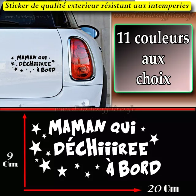 Stickers déco autocollante : Humour & voiture de sport !