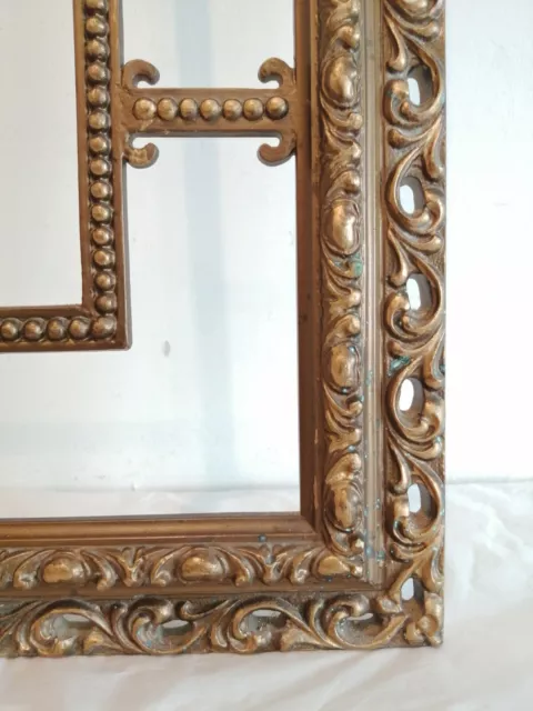 Vintage Baroque Gold Ornate Cutwork Picture Frame Props Display Wedding Art