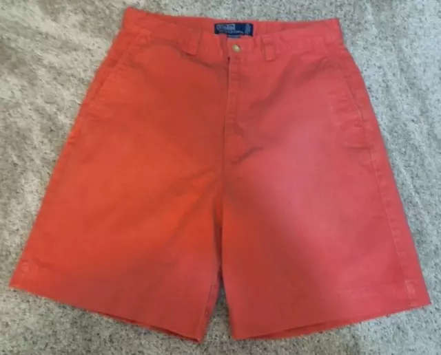 Ralph Lauren Polo Philip Shorts Mens Sz 32(30 waist) Flat Front Shorts Salmon