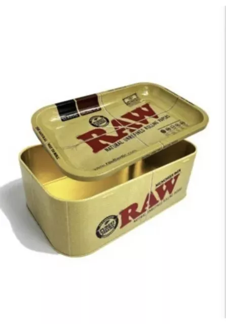 raw metal munchies storage box LARGE+raw three tree torch grinder rechargeable 2