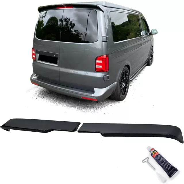 Dachspoiler Heckspoiler mit ABE Schwarz Glanz für VW Bus T6 T6.1 mit Hecktüren