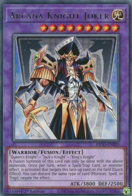 YUGIOH Arcana Knight Joker Deck w/ King's Queen's Jack's Complete 41 - Cards
