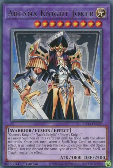 YUGIOH Arcana Knight Joker Deck with King's Queen's Jack's Complete 41 - Cards