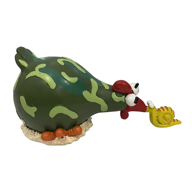 Resin Chicken Statue Funny Cute Chick Figurine Animal Art Sculptures (F)