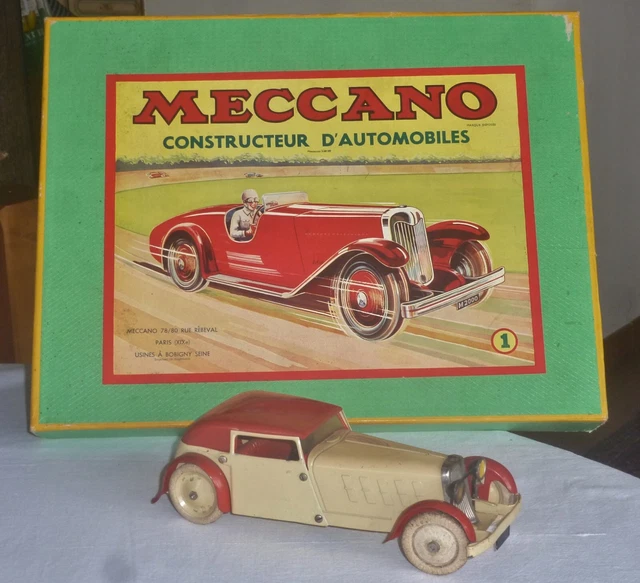 ANCIEN MANUEL D'INSTRUCTIONS CONSTRUCTOR Boîte BABY-2 Construction Métallique EUR 15,00
