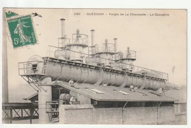 GUERIGNY - Nievre - CPA 58 - Forges de la Chaussade - le Gazogene