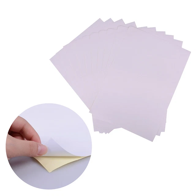 10SHEETS A4 MATT printable white self adhesive sticker paper Iink for ...