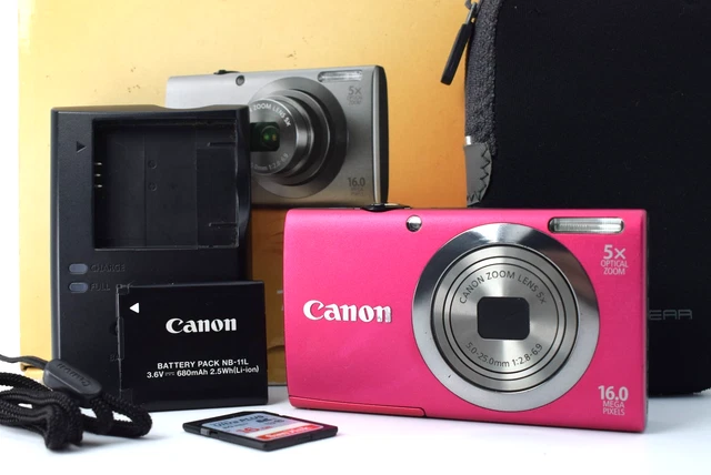 Canon PowerShot A2300 ピンク 中古美品 MINT] Canon PowerShot A2300 Pink 16.0 MP Digital Camera