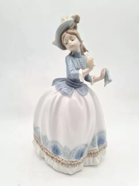 Lladro Daisa Porzellanfigur 1985 - Abweisende Frau mit Fächer und Serviette