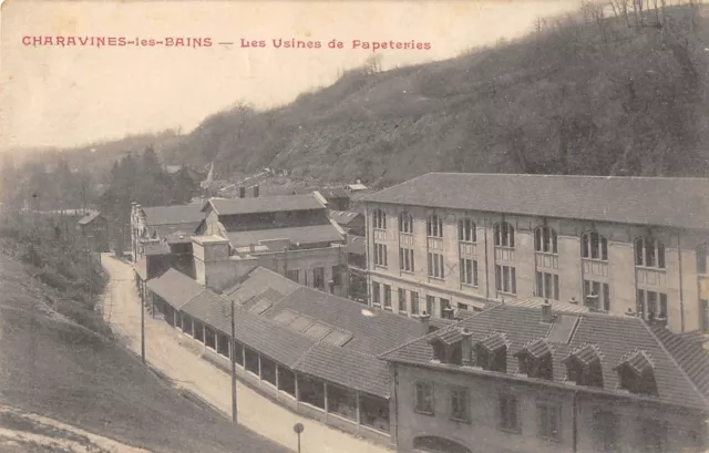 Cpa 38 Charavines Les Bains Les Usines De Papeteries