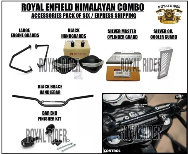 Se adapta a Royal Enfield ACCESORIOS COMBO DE 6 HIMALAYAN Y SCRAM 411 -