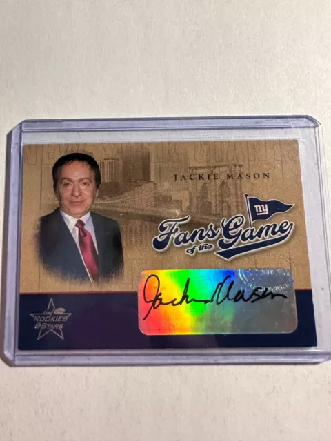 K84,897 - 2004 Leaf Rookies and Stars Fans of the Game Auto #FG4 Jackie Mason