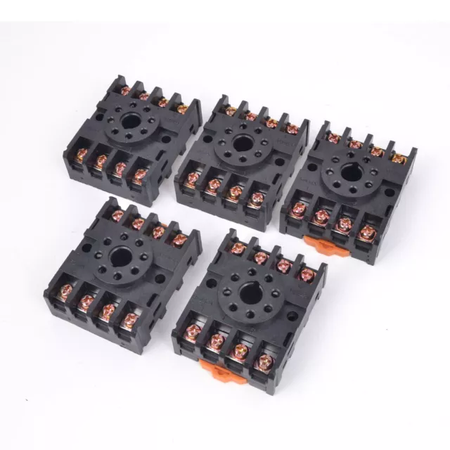 5pcs 8 Pin Potencia Temporizador Relé Enchufe Base Soporte PF083A JTX-2C DH48S