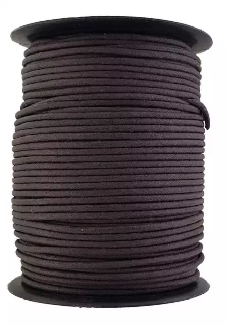 Wax cotton cord 3 mm Dark Brown