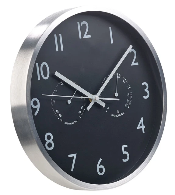 Horloge Murale Radio-pilotée ATLANTA 4495/18 – Cuivré Façon Or Rose – 25 Cm