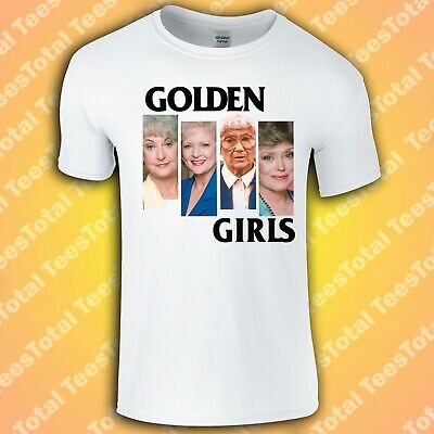 T-Shirt Golden Girls Black Flag | Blanche | Rosa | Dorothy | sophia | Betty Bianco