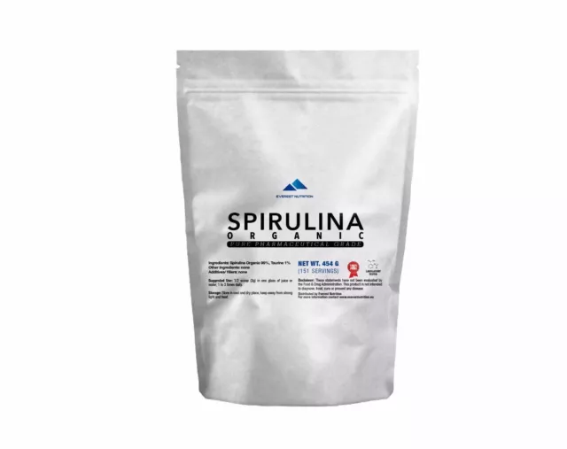 Spirulina Organic 100% Pure Powder Superfood