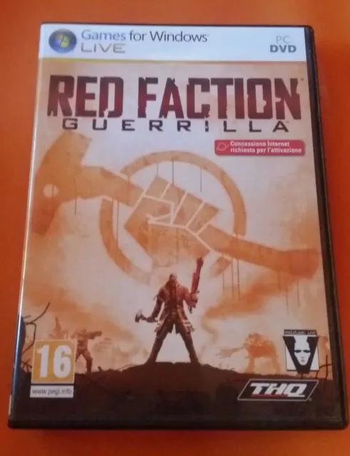 Gioco Pc Dvd - Red Faction Guerrilla - Manuale Italiano - Perfetto Pari Al Nuovo