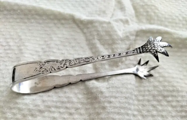 Antique 1912 Stirling Silver Ornate Clawed Sugar Tongs Stirling Silver Stunning