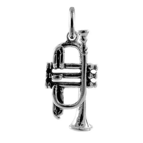 TheCharmWorks Sterling-Silber Trompete CharmanhÃ¤nger | Silver Trumpet Charm