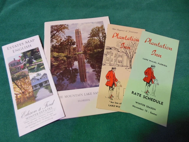Mountain Lake Sanctuary Souvenir Booklet and Fla. travel ephemera, circa 1966