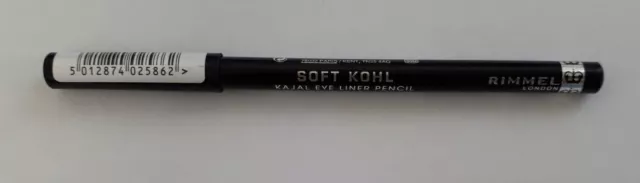 RIMMEL LONDON Soft Khol Crayon Eyeliner 061 JET BLACK NOIR /EBNP