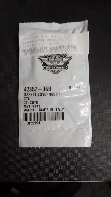 42857-06B Harley® Freno A Mano Cilindro Guarnizione Vrsc® Touring